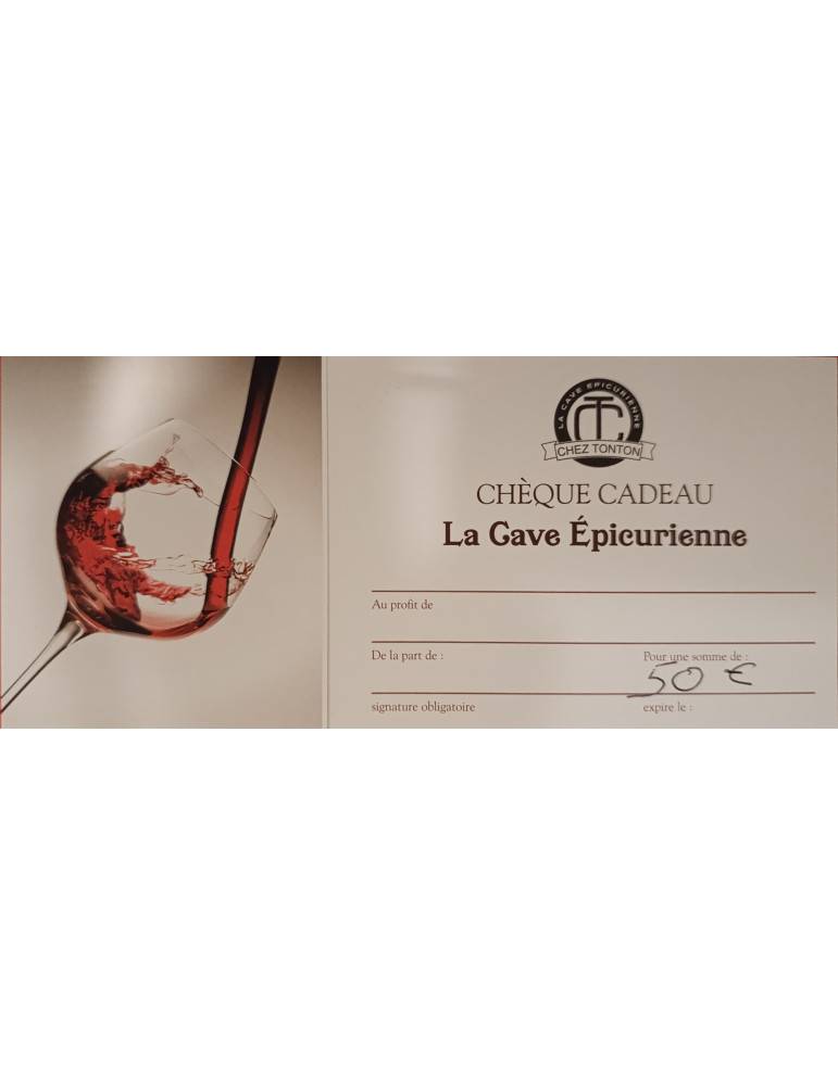 Chez Tonton | CHEQUE CADEAU DE 30€ à 150€