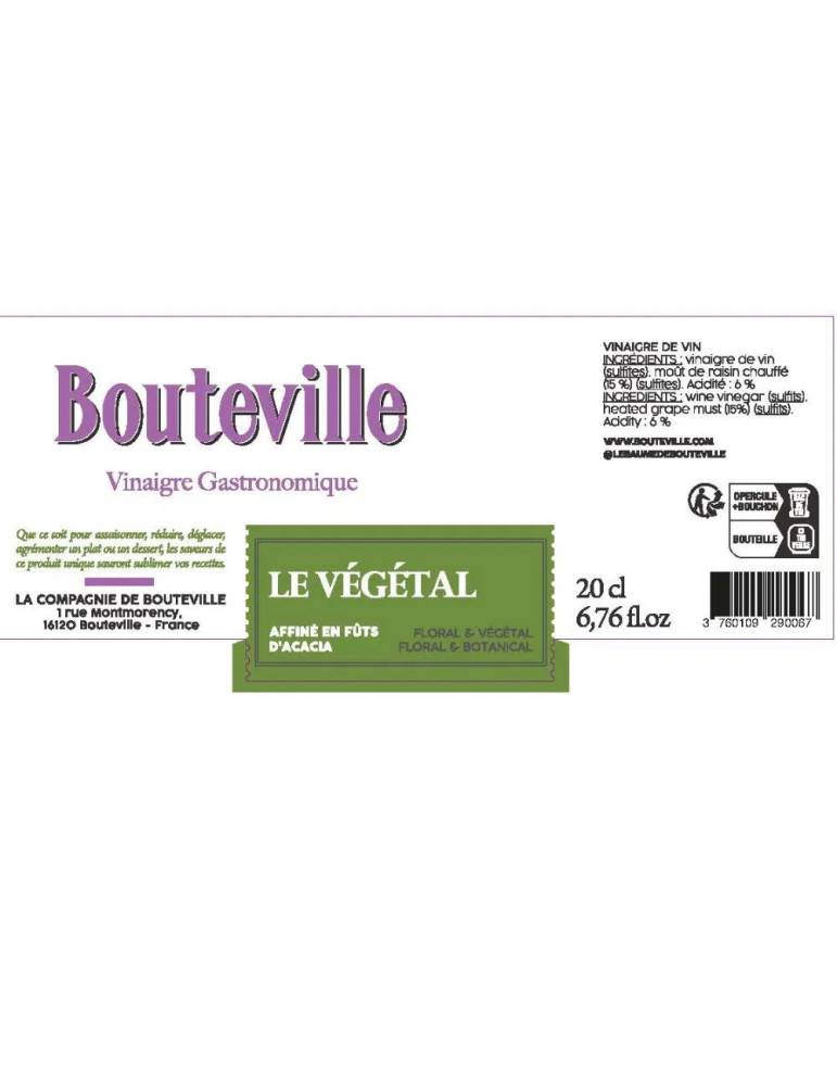 Vinaigre Gastronomique – Bouteville le Vegetal