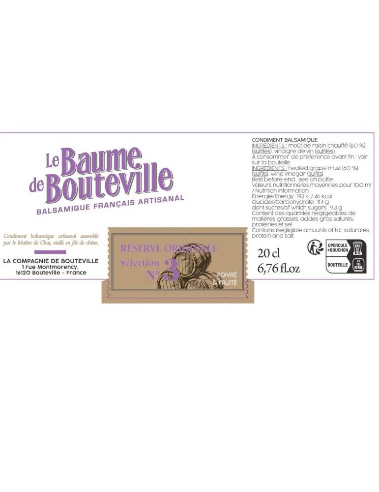 Vinaigre Balsamique – Bouteville Reserve N°3