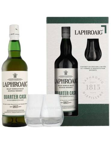 Chez Tonton | Laphroaig Quarter Cask Coffret 2 Verres